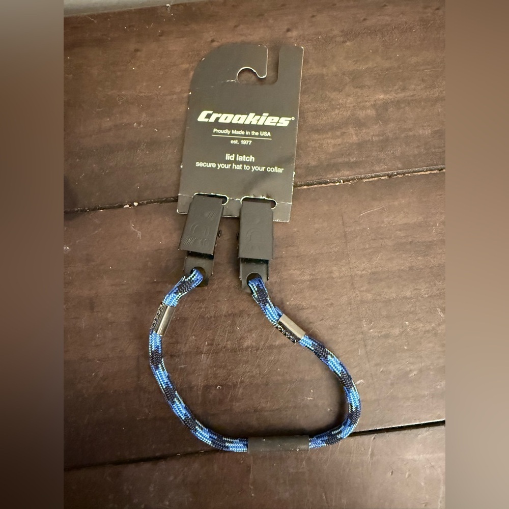 Croakies Lid Latch Hat Retainer – Navy Camo | Made in USA
